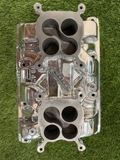 NOS RARE Weiand WB4D Aluminum 2x4 Dual Quad Intake Manifold for Buick Nailhead picture