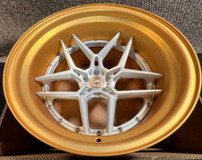 (QTY 1) AL13 D002 Gold and Silver 3-Piece Wheel Rim 20x13 5x114.3 -50mm, 4569636 picture