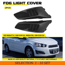 2-20X For 2012-16 Chevy Sonic Fog Lamp Cover Trim Front Left Right Black Grille picture