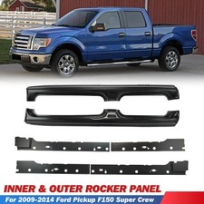 For 2009-2014 Ford Pickup F150 Super Crew Inner & Outer Rocker Panels picture
