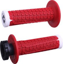 ODI Nomad Lock-On Grips Off-Road Red White Silver H36NDRW picture