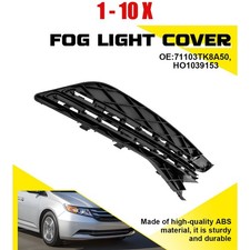 1-10X Right Insert Fog Light Cover Black Fit 2014-17 Honda Odyssey Touring Elite picture