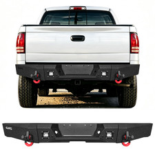 GNG Heavy Duty Rear Bumper w/LED Lights D‑Rings Fits 1997‑2004 Dodge Dakota picture