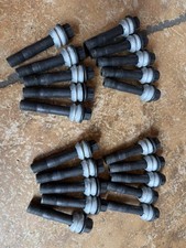 Set of 20 Mercedes-Benz Genuine Black Wheel Lug Bolt Set For GLE GLS 3.5” Long picture