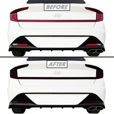 FOR 20-23 Hyundai Sonata Tail Light & Reflector SMOKE Precut Vinyl Tint Overlays picture
