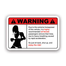 Remove Clothing Warning Sticker Decal - Weatherproof - extreme horsepower hp picture