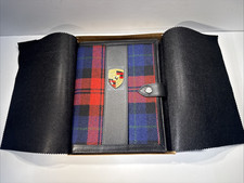 Genuine Porsche Document Wallet Tartan Fabric PCG48091100 NEW picture