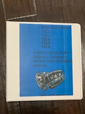 Mercedes 722.2 722.3 722.4 722.5 722.6 Transmission Service Repair binder  OEM picture