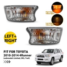 Pair Front Bumper Clear Turn Signal Lights Lamps For 2010-2014 Toyota 4Runner picture