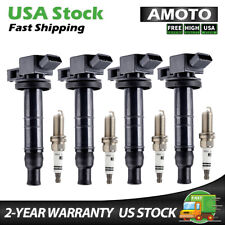 4PCS Ignition Coil & Iridium Spark Plug For 2002-2011 Toyota Camry 2.4L UF333 picture