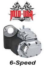 MID-USA 6-SPEED BLACK TRANSMISSION HARLEY SOFTAIL FXST FAT BOY HERITAGE SPRINGER picture