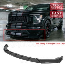 For Ford F-150 Super Snake Shelby 21-2024 MX Style Carbon Fiber Front Bumper Lip picture