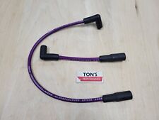 Ton's 8mm PURPLE SPARK PLUG WIRES HARLEY SOFTAIL 00-17 DYNA 99-17 SUPER FX USA picture