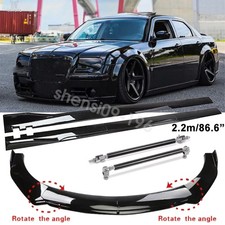 Front Bumper Lip Splitter/Strut Rods/Side Skirts For Chrysler 300 300C SRT8 picture