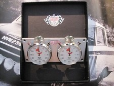 HEUER TRACKMASTERS, A CLASSIC PAIR OF MATCHING, VINTAGE AND WORKING CHRONOMETERS picture