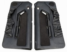 87-93 Ford Mustang GT Power Door Panels BLACK Panel OEM Drivers Passenger Side picture