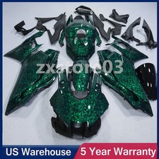 Green Forged Carbon Fiber Fairing Kit Bodywork For Yamaha YZF R25/R3 2025 USA picture