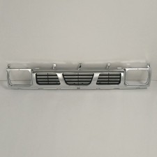 For 1993-1997 Nissan D21 XE/Pickup Front Hood Chrome Argent Grille #NI1200116 picture