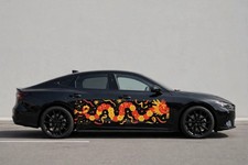 Chinese Inspired Paper Dragon Car Decals Side Decal Both Sides Legend picture