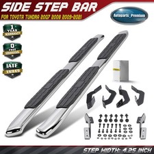 4.25 Inch Chrome S/S 304 PNC Series Side Step Bars for Toyota Tundra 2007-2021 picture