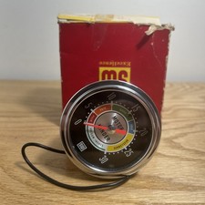Vintage Stewart Warner Motor Minder Vacuum Gauge Dash 355R Untested picture