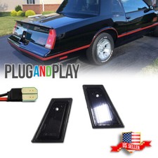 Smoke White LED License Plate Lights for 79-88 NEW Monte Carlo Monte Carlo SS LS picture