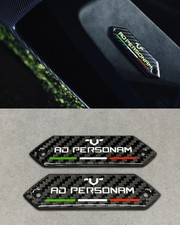 for Aventador AD PERSONAM carbon pillar emblem badges set interior LP700-4 picture
