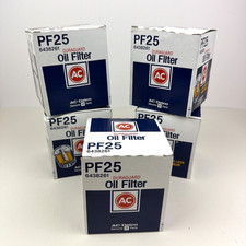 Lot of 5 Vintage AC Delco PF25 Duraguard Oil Filters 6438261 Chevy GM V8 Boxed picture