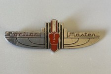 Vintage 1935 1936 Pontiac Master Six Rear Tail Light Emblem Badge Chrome OEM￼ picture