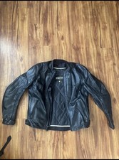 Street and Steel Leather Motorcycle Jacket Armored. Size Large picture