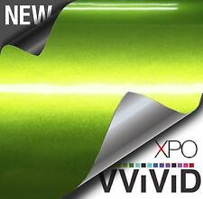 VVivid Xpo Liquid Metal Viper Lime Green Vinyl Car Wrap Film | V235 picture