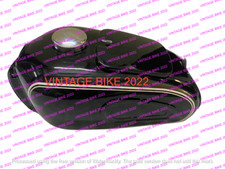 BMW R26 1956-60 R27 1960-1966 BLACK STEEL GAS FUEL PETROL TANK + CAP /FIT FOR picture