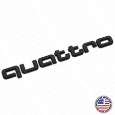 Audi Quattro Gloss Black Letter Liftgate Badge Trunk Emblem Badge Logo Sport  picture