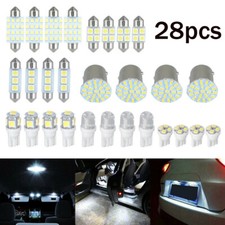 28Pcs LED Car Interior Inside Light Kit For Dome Trunk License Plate Lamp Bulbs picture