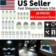 28pcs Car Interior White Combo LED Map Dome Door Trunk License Plate Light Bulbs picture