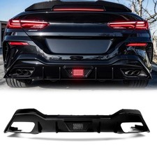 For 2019-2023 BMW 8 Series G14 G15 M850i 2-Door Rear Bumper Diffuser Lip Black picture
