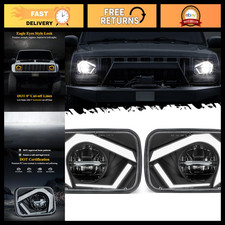 LED 7x6 5x7 Eagle Eye Headlights, Hi/Low Sealed Beam, Anti-Glare, DRL, Sequentia picture