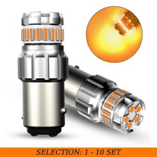 2-20PCS AUXITO Amber Color 1157 LED Bulbs Tail Stop Brake Turn Signal Light 2357 picture