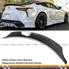 For 18-25 Lexus LC500 CTM Real Carbon Fiber Highkick Duckbill Trunk Spoiler Wing picture