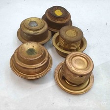 Lot of 5 Vintage NOS Brass Bellows Thermostats 2.5