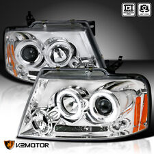 Fits 2004-2008 Ford F150 F-150 LED Halo Projector Headlights Headlamps 04-08 picture
