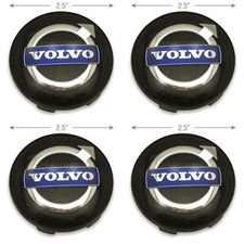 Center Caps Volvo C30 C70 S40 V50 V60 XC60 XC90 OEM Wheel 31400453 Dark Charcoal picture