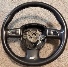 2011 Audi S4 B8 A4 A3 A6 Steering Wheel Leather Paddles OEM Contrast Stitching picture