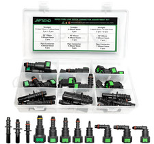 Fuel Line Repair Kit 30pcs Quick Connector 11 Size Hose Release Straight Elbow 6 picture