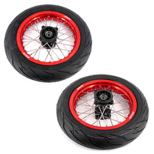 KKE 1.85*12/2.15*12 Supermoto Wheels Tires Fit Rawrr Mantis R 2025-2026 Red Rims picture