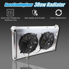3ROW Radiator Shroud Fan Fit For Chevy C10 C20 C30 4.1-5.7L 1973-1980 Heavy Duty picture