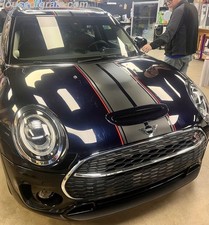 2 color Rally stripes fit any year Mini Cooper Clubman with sunroof picture