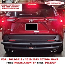 FOR: 2013-2018 / 2019-2024 TOYOTA RAV4. BLACK  OR  S/S UNIQUE REAR BUMPER GUARD. picture