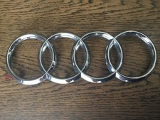 2019-2024 AUDI FRONT GRILLE EMBLEM SILVER CHROME 4KE853605 OEM picture