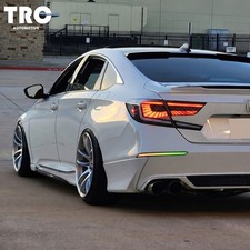 RGB Len For 10th Gen Honda Accord 2018-2022 LED Rear Bumper Reflector Lamp White picture